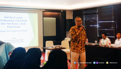 Kurnia Widodo, mantan narapidana teroris yang meninggalkan jalan kekerasan memilih jalan untuk menebar perdamaian